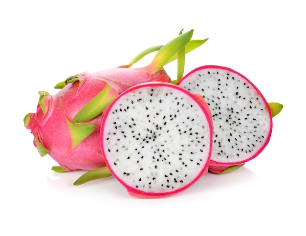 Premium Photo | Dragon fruit isolated against white background.