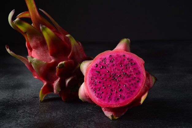 Premium Photo | Dragon fruit (pitaya, pitahaya)tropical fruits in ...