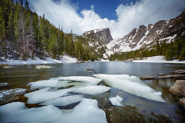 Premium Photo | Dream Lake At The Rocky Mountain National Park