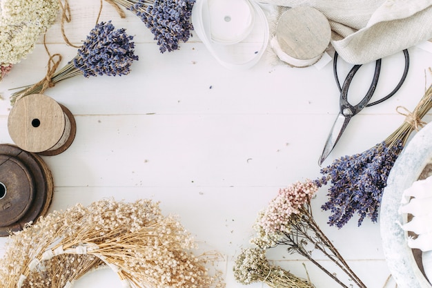 Premium Photo | Dried flowers for the interior decoration