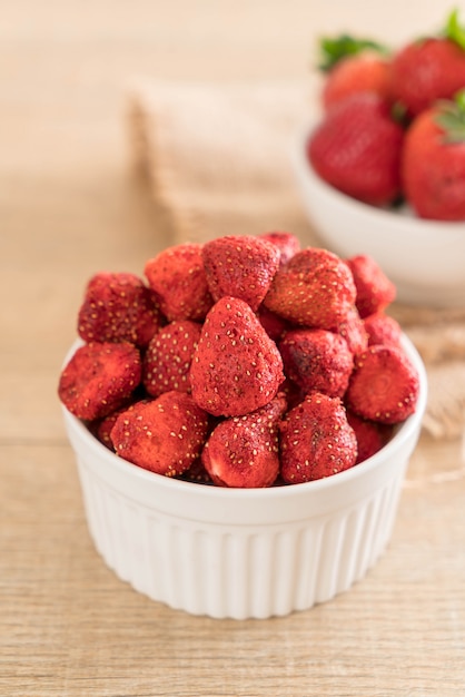 Premium Photo | Dried strawberry snack