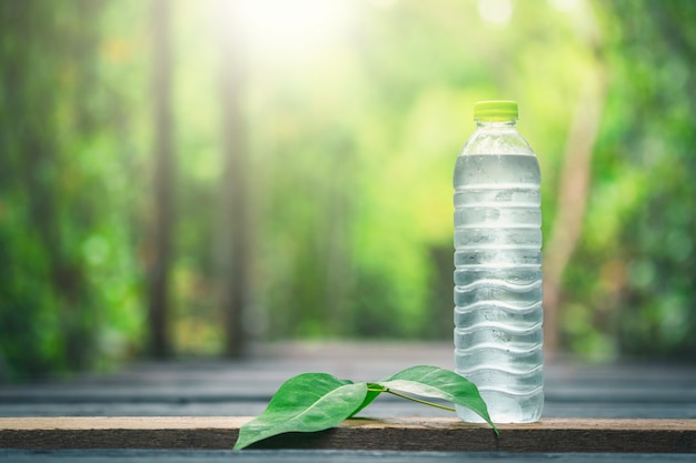 Premium Photo | Drinking water and natural green