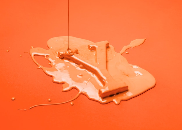 Dripping paint on letter y Free Photo