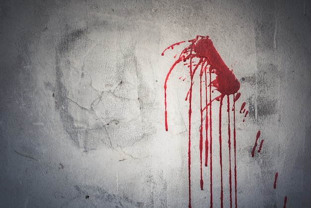 blood on a wall blood on a wall