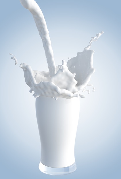 Premium Photo Dropsm Milk Splash In A Glass