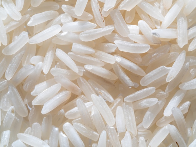 Premium Photo Dry Grain Rice Close Up Top View Macro Photography