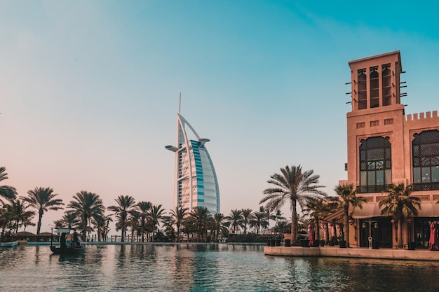 Premium Photo Dubai Souk Madinat Jumeirah In Dubai In The Ewening