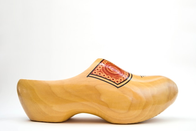 Download Dutch wooden clog isolated on the white background Photo | Premium Download