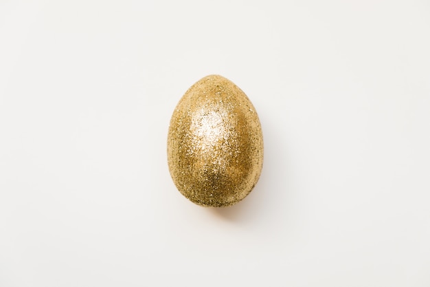 Premium Photo Easter Golden Glitter Egg Isolated On White Background