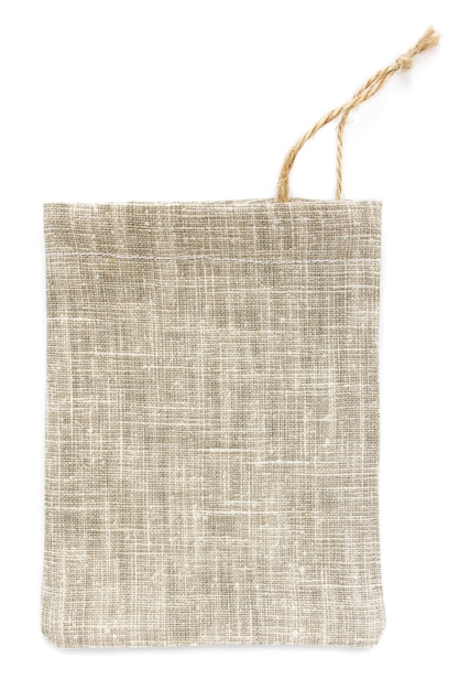 Download Eco natural cotton small sack bags, made of linen, mockup Photo | Premium Download