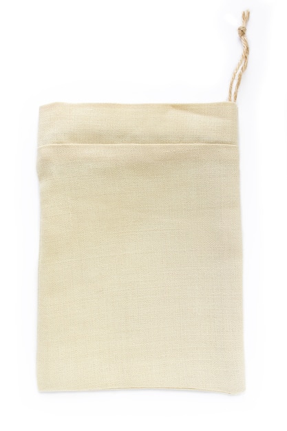 Download Eco natural cotton small sack bags, made of linen, mockup ...