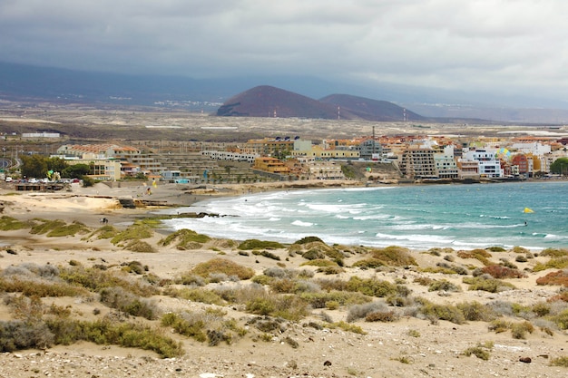 Premium Photo | El medano surfing beach in south tenerife