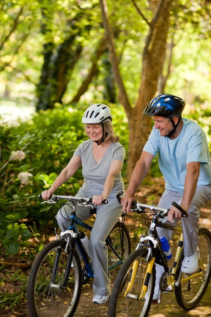 biking outside