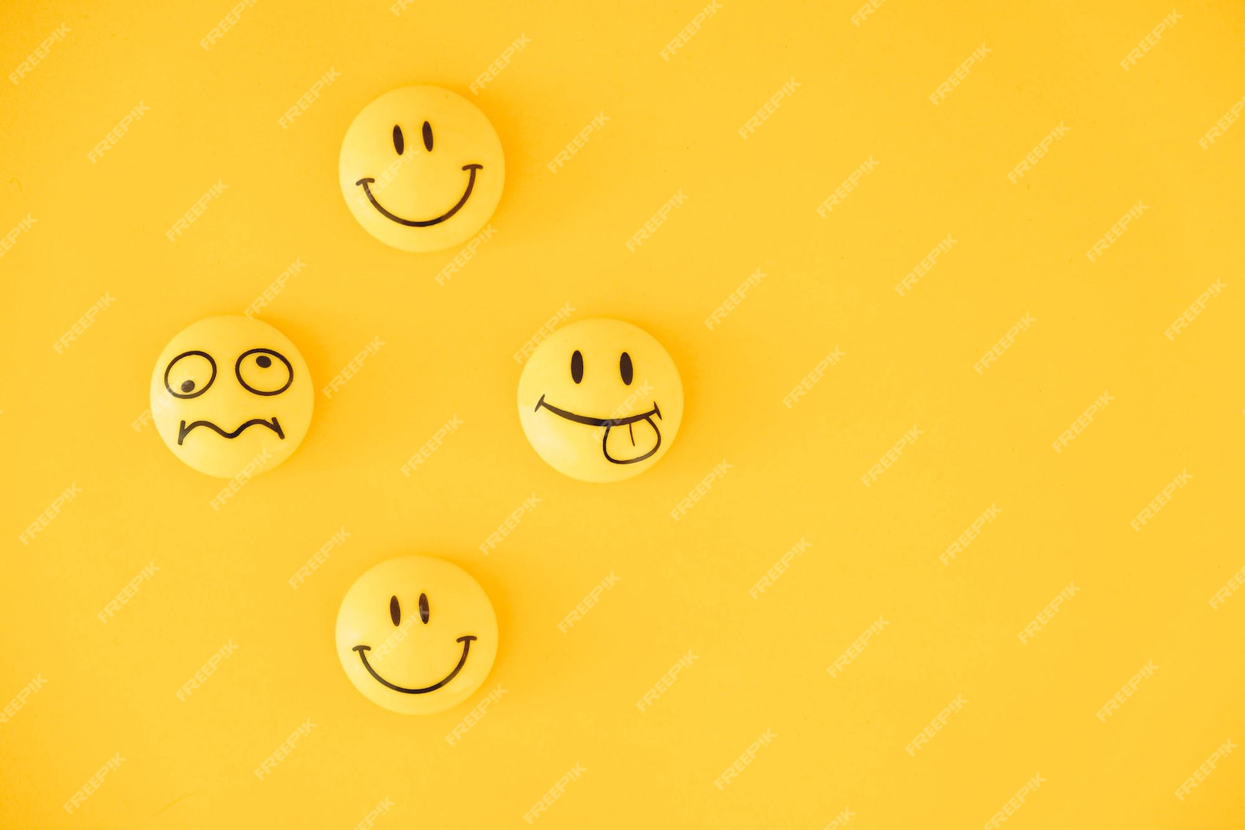 premium-photo-emoticon-icons-funny-faces-on-yellow-background