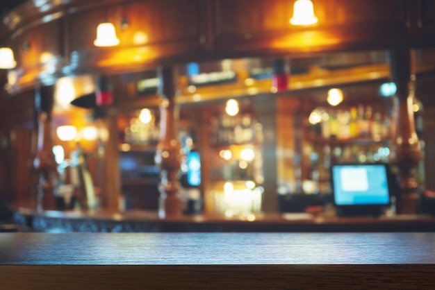 Premium Photo | Empty bar counter