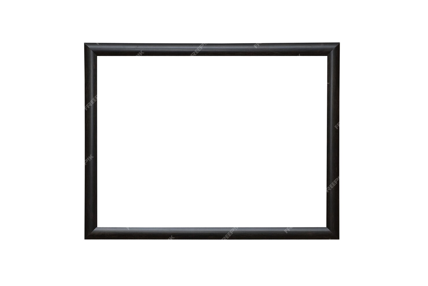 premium-photo-empty-blank-black-isolated-photo-frame-on-white-wall