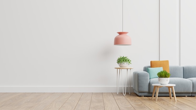 Minimalist living room grey couch