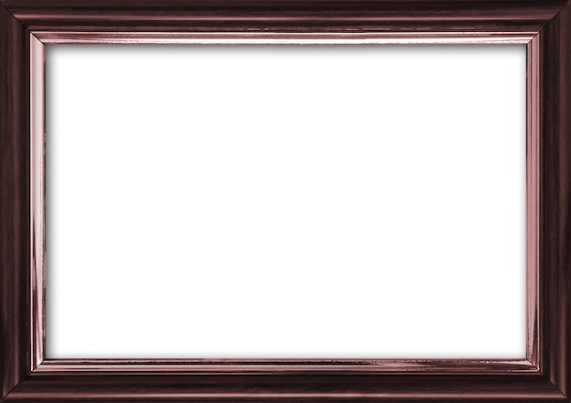 Empty picture frame with a free place inside, isolated on white Premium Photo