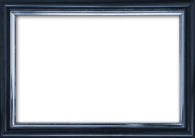 Empty picture frame with a free place inside, isolated on white Premium Photo