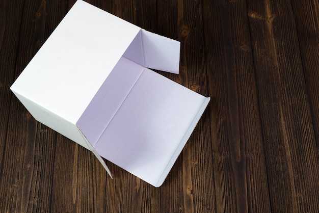 Download Premium Photo | Empty white gift box or tray for mock up ...