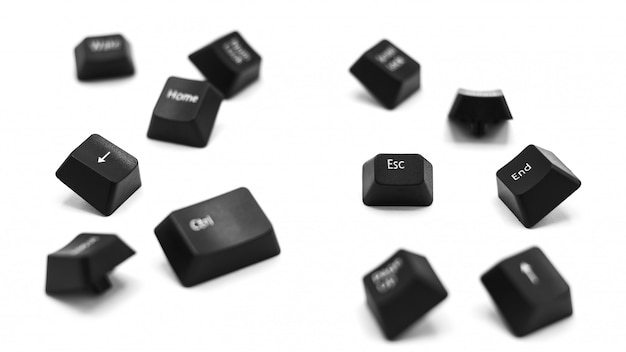 Premium Photo | Esc (escape) button of a keyboard isolated on white ...