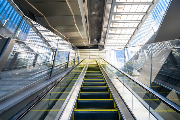 Premium Photo | The escalator is in the mall