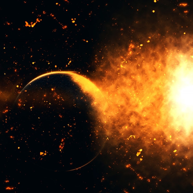 Free Photo | Explosion in space