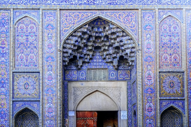 Exterior of nasir al-mulk mosque. shiraz, iran. Premium Photo