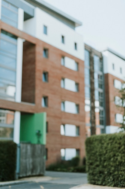 Free Photo Exterior view of modern english  apartment 