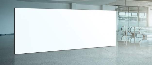 Fabric pop up basic unit advertising banner media display backdrop, empty background Premium Photo
