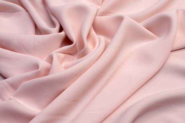 Premium Photo Fabric Viscose Rayon Color Is Light Pink Texture