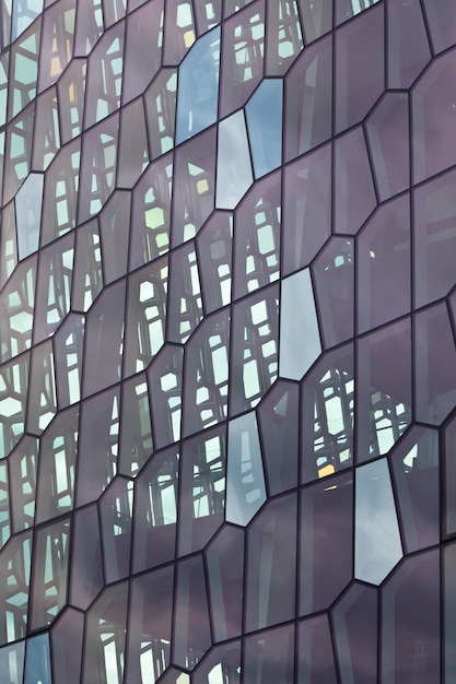 Premium Photo Facade Detail Of Harpa Concert Hall In Reykjavik