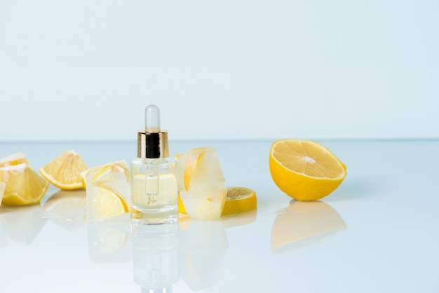 Premium Photo | Face serum with lemon