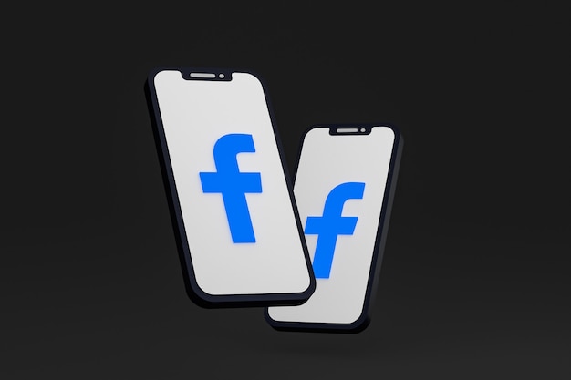 premium-photo-facebook-icon-on-screen-smartphone-or-mobile-phone-3d