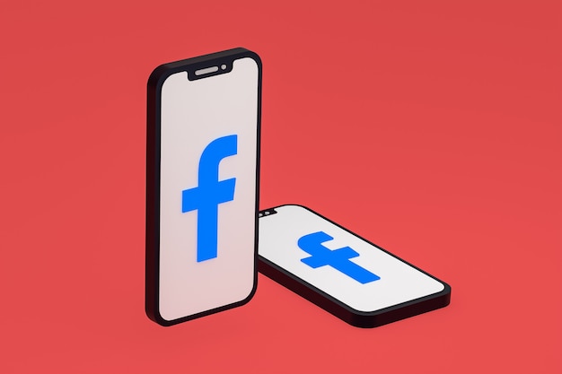 premium-photo-facebook-icon-on-screen-smartphone-or-mobile-phone-3d