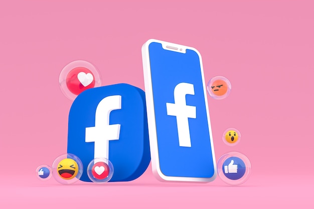 premium-photo-facebook-icon-on-screen-smartphone-or-mobile-phone-3d