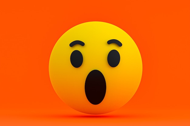 Premium Photo | Facebook reactions emoji 3d render,social media symbol