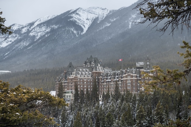 Premium Photo Fairmont Banff Springs Hotel In The Winter Banff National Park Alberta Canada