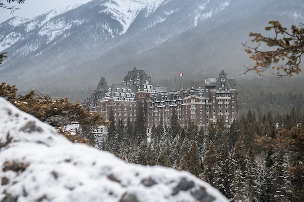 Premium Photo Fairmont Banff Springs Hotel In The Winter Banff National Park Alberta Canada
