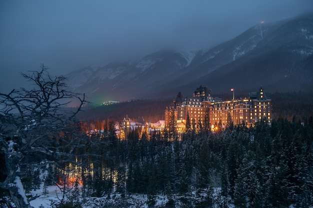 Premium Photo Fairmont Banff Springs Hotel In The Winter Banff National Park Alberta Canada