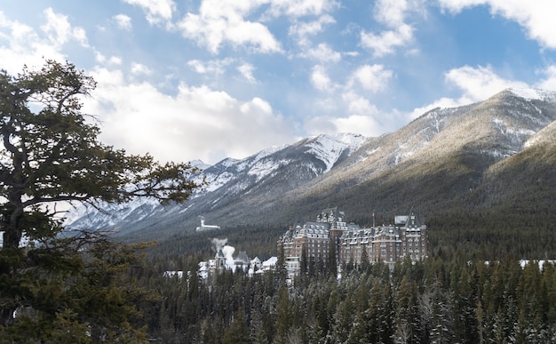 Premium Photo Fairmont Banff Springs Hotel In The Winter Banff National Park Alberta Canada