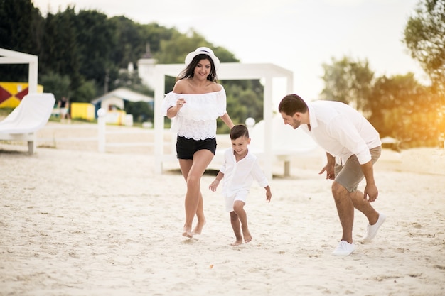 Free Photo | Family at the beach