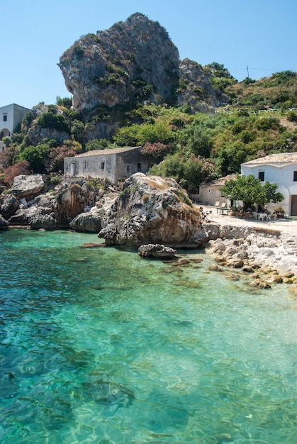 Premium Photo | Faraglioni and tonnara at scopello, sicily, italy