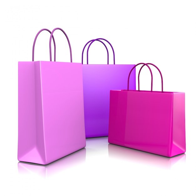 Premium Photo Fashion Color Shopping Bags