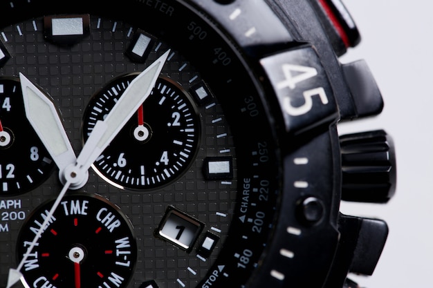 Fashionable modern wrist business watch Premium Photo