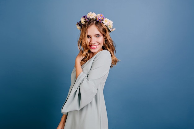 white and light blue outfit