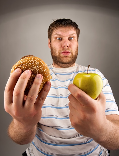 premium-photo-fast-food-vs-healthy-food