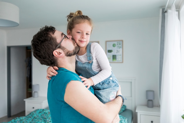 Free Photo | Father celebrating fathers day with his daughter