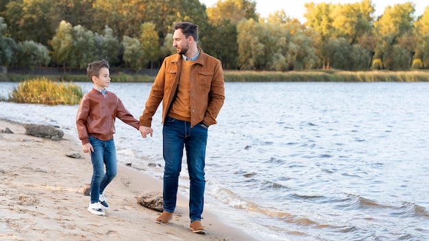 premium-photo-father-and-son-spending-time-together