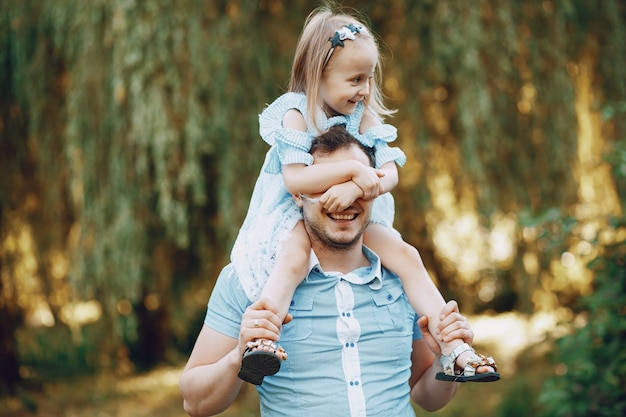 Free Photo | Father with daughter